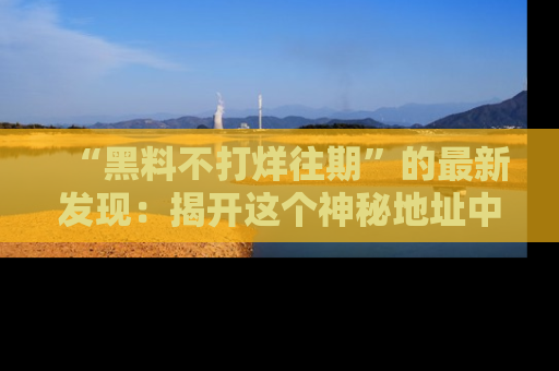 “黑料不打烊往期”的最新发现:揭开这个神秘地址中的爆笑黑料面纱