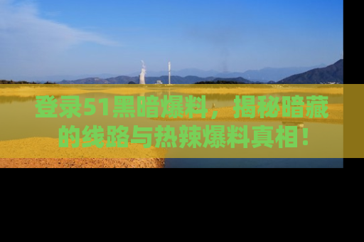 登录51黑暗爆料，揭秘暗藏的线路与热辣爆料真相！