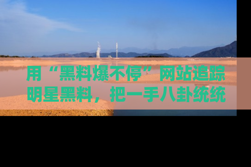 用“黑料爆不停”网站追踪明星黑料，把一手八卦统统收进你的后宫中！