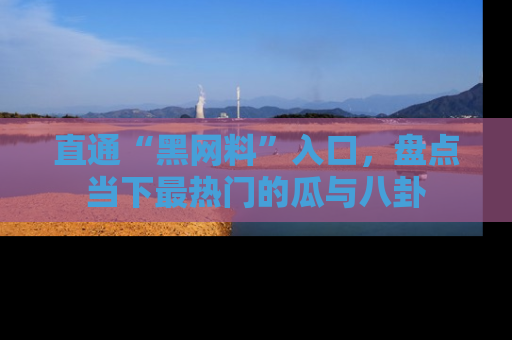 直通“黑网料”入口,盘点当下最热门的瓜与八卦