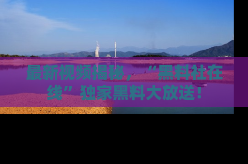 最新视频揭秘,“黑料社在线”独家黑料大放送!